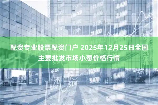 配资专业股票配资门户 2025年12月25日全国主要批发市场小葱价格行情